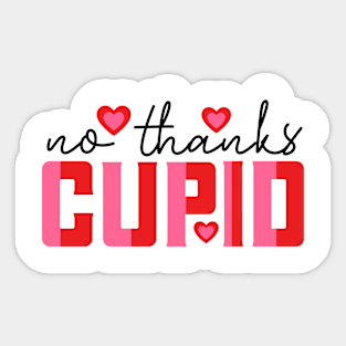 No thanks cupid Sticker